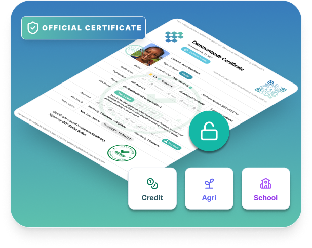 Individuals use their certificates to unlock services