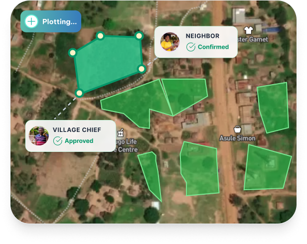 Communities create and cross-verify certificates with help from trusted local agents